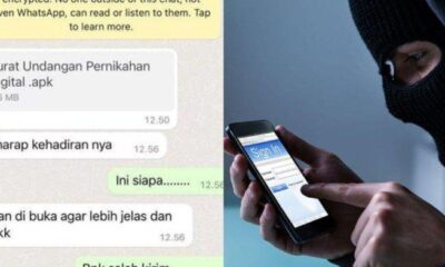 Ilustrasi Aksi Penipuan Menggunakan apk undangan pernikahan [tribunnews]