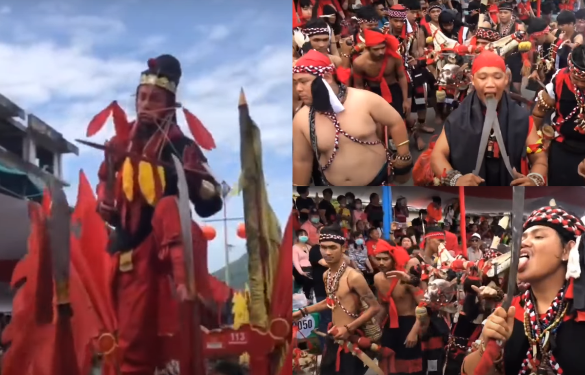 Pawai tatung yang berlangsung saat perayaan Cap Go Meh di kota singkawang