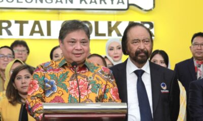 Pertemuan Ketua Umum Partai Golkar Airlangga Hartarto dengan Ketua Umum Partai Nasdem Surya Paloh [sinpo.id]