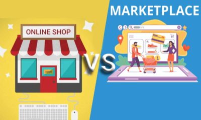 Perbandingan antara toko online dan marketplace online