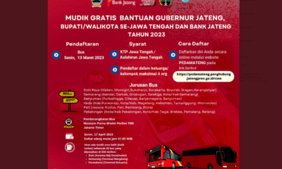 Informasi mudik gratis Jateng 2023 [kompas]