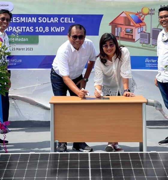 Peresmian pemasangan solar panel 10,8 KWp di Cabang Medan
