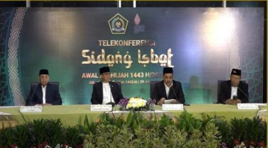 Hasil sidang isbat 1 Ramadhan 1444 H [tribunnews]