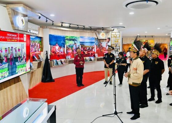 Presiden Jokowi meresmikan PYCH, Kota Jayapura, Provinsi Papua, Selasa (21/03/2023) [setkab]