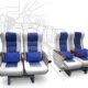 Ilustrasi kursi penumpang kereta api [kai]