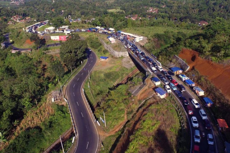 Rawan longsor, jalur gentong, tasikmalaya