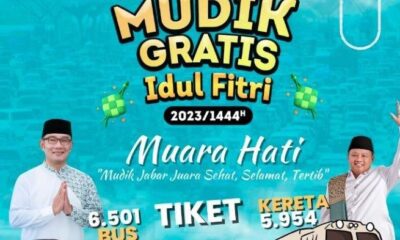 Pemerintah Provinsi Jawa Barat sediakan mudik gratis untuk masyarakat pada Lebaran 2023 [tribunnews]