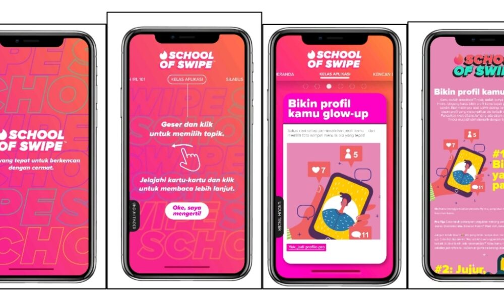 Aplikasi Tinder luncurkan School of Swipe