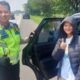 Satuan Lalu Lintas (Satlantas) Polres Majalengka membantu pemudik yang terpisah atau tertinggal dari keluarganya saat berhenti di rest area KM 164 Kabupaten Majalengka pada Kamis (27/4/2023)