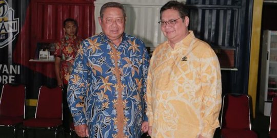 Susilo Bambang Yudhoyono (SBY) dan Airlangga Hartanto [merdeka]