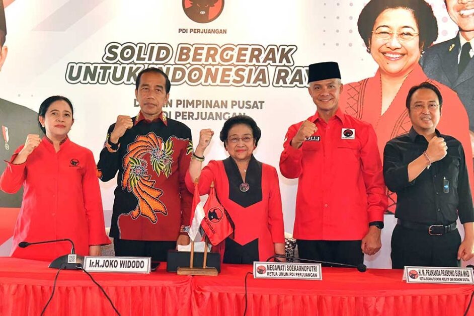 PDI Perjuangan resmi menetapkan Gubernur Jawa Tengah Ganjar Pranowo sebagai calon presiden 2024 [antara]