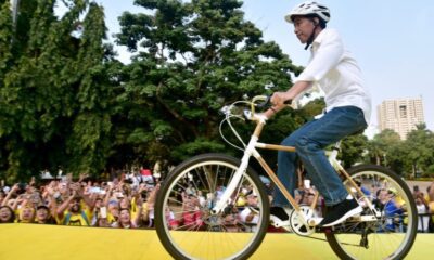Jokowi naik sepeda bambu [mongabay]