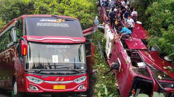 Bus wisata masuk ke jurang di Guvi Tegal, Jawa Tengah (7/5/2023) [tribunnews]