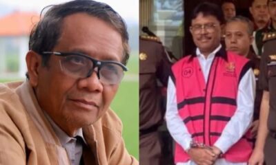 Jokowi juga telah menunjuk Menko Polhukam Mahfud MD menjadi Plt Menkominfo menggantikan Johnny G Plate [ayobandung]