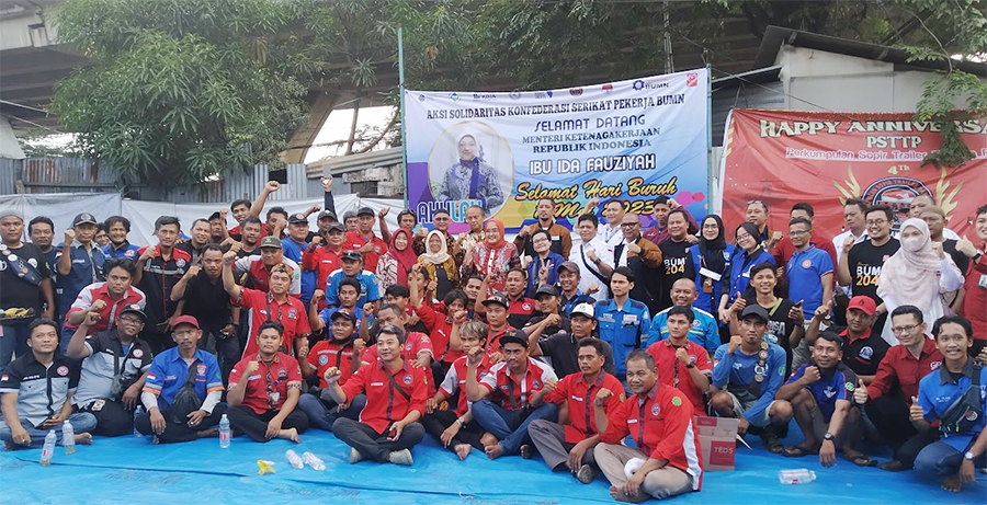 MayDay, Kemenaker bersama pengemudi truk di Tanjung Priok