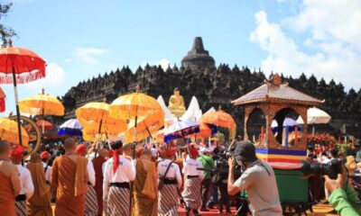 Ilustrasi pawai peringatan waisak 2023 di Candi Borobudur [integritasnews]