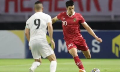 Pertandingan Indonesia vs Palestina berakhir imbang tanpa gol di laga uji coba, Rabu malam (14/6/2023) [goal]