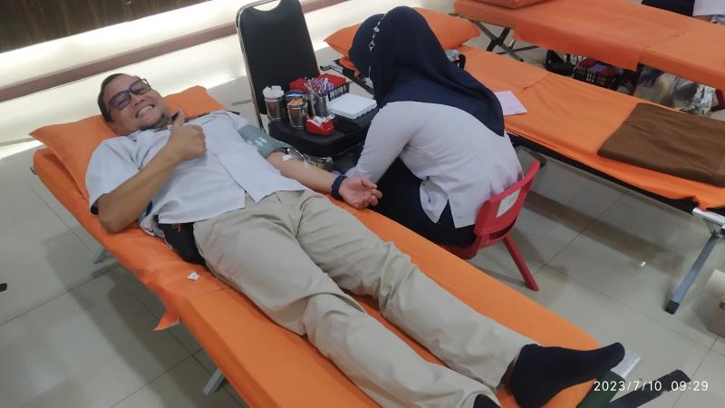 KSO TPK Koja Gelar Aksi Kemanusiaan dengan berdonor darah/Foto:istimewa/dok/bas