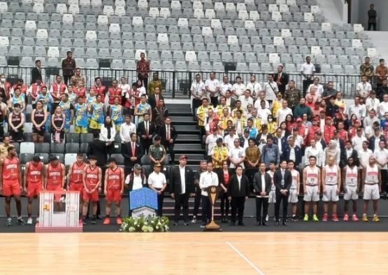 Presiden Joko Widodo resmikan Indoor Multifunction Stadium (IMS) atau Indonesia Arena di Kompleks Gelora Bung Karno (GBK), Jakarta, Senin (7/8/2023) [liputan6]