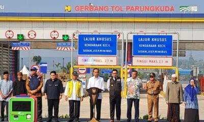 Presiden Jokowi meresmikan Tol Bocimi ruas jalan Cigombong - Parungkuda, Jumat (04/08/2023) [tribunnews]