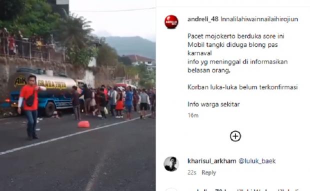 Truk tangki alami kecelakaan di Mojokerto [inews]