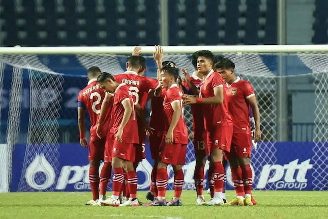 Timnas Indonesia U-23 saat bermain di Piala AFF U-23 2023 [bola]