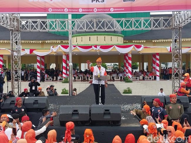 Anies Baswedan saat acara PKS Menyapa Bersama Anies Baswedan [detik]