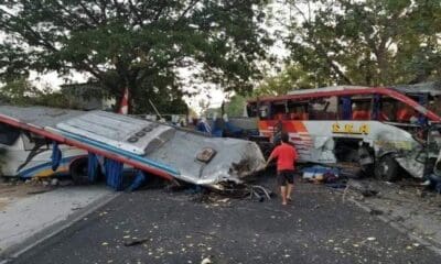 Bus Sugeng Rahayu dan bus Eka Cepat alami kecelakaan maut di Ngawi [tribunnews]