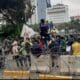 Mahasiswa lakukan aksi demo di kawasan Patung Kuda, Jakarta Pusat, Jumat (20/10/2023) [liputan6]