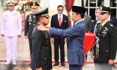 Jokowi melantik Jenderal Agus Subiyanto [setkab]