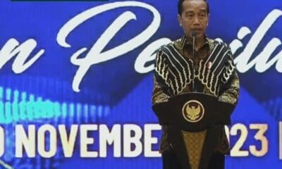 Prediden Jokowi hadiri rakornas penyelenggara pemilu [kompas tv]