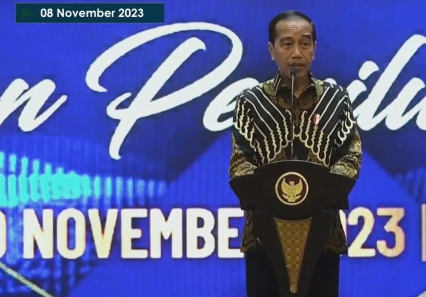 Prediden Jokowi hadiri rakornas penyelenggara pemilu [kompas tv]