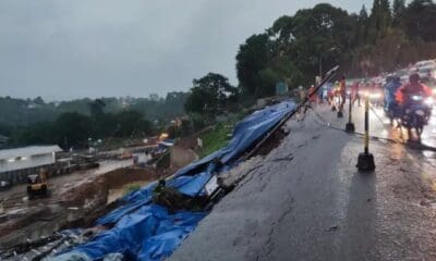 Tebing di lahan proyek penataan kawasan Stasiun Batutulis longsor, Kamis sore (16/11/2023)