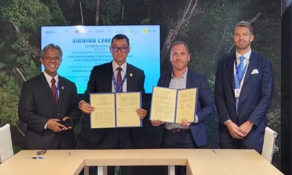 PT PLN (Persero) sepakat mengadakan kerja sama bersama perusahaan hidrogen yang berasal dari Perancis, Hydrogen De France (HDF Energy) [kabarbumn]