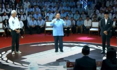 3 capres tanggapi soal korupsi saat debat perdana capres-cawapres 2024