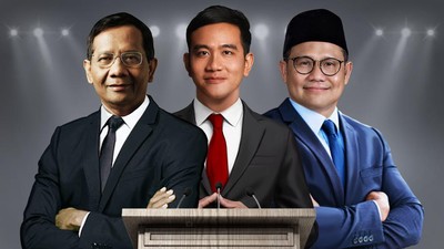 Debat Cawapres 2024, Mahfud MD, Gibran Rakabuming Raka, Muhaimin Iskandar (Cak Imin) [detik]