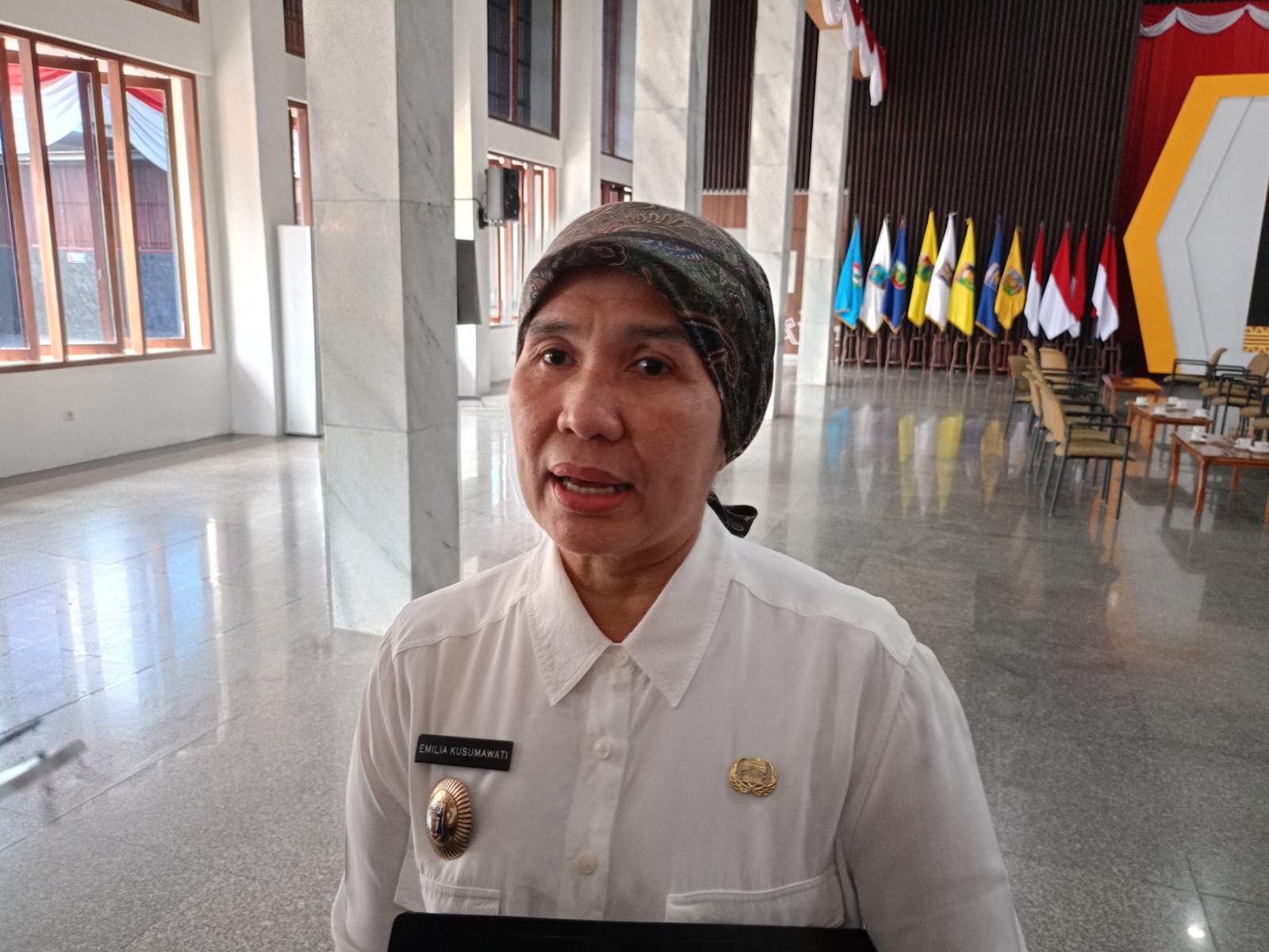 Emilia Kusumawati selaku Kepala Dinas Lingkungan Hidup Provinsi Lampung [disway]