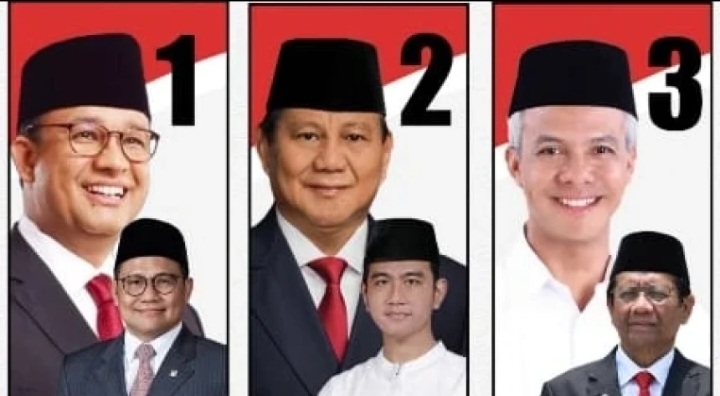 Capres-cawapres 2024, Anies-Muhaimin, Prabowo-Gibran, Ganjar-Mahfud MD [nu]