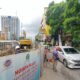 Perbaikan Jalan Gajah Mada, Olimo, Taman Sari, Jakarta Barat, imbas pengerjaan proyek pemindahan kabel utilitas pada Kamis (4/1/2024) [republika]