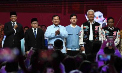 Debat kelima Pilpres 2024, Anies Baswedan-Muhaimin Iskandar, Ganjar Pranowo-Mahfud MD, Prabowo Subianto-Gibran Rakabuming Raka [infopublik]