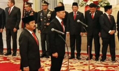 Pelantikan Hadi Tjahjanto Sebagai Menko Polhukam Dan AHY Sebagai Menteri ATR  [pasjabar]