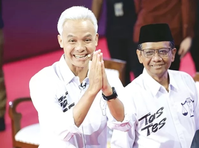 Paslon capres-cawapres nomor urut 3 yakni Ganjar Pranowo dan Mahfud MD gelar kampanye akbar di Semarang [jawapos]