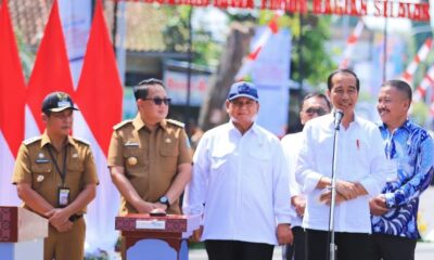 Presiden Joko Widodo resmikan pelaksanaan instruksi presiden (inpres) jalan daerah di Madiun, Provinsi Jawa Timur, Jumat (8/3/2024) [jatimpedia]