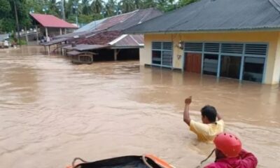 Ilustrasi banjir di Sumatera Barat (Sumbar)