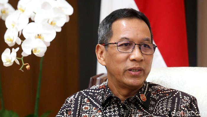 Penjabat (Pj) Gubernur DKI Jakarta Heru Budi Hartono menerangkan tentang adanya sinkronisasi data pada Kartu Jakarta Mahasiswa Unggul (KJMU) [indonews]
