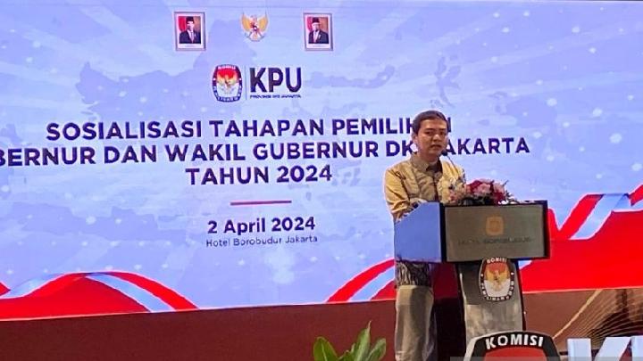 Komisi Pemilihan Umum (KPU) DKI Jakarta lakukan sosialisasi tahapan pelaksanaan pemilihan kepala daerah (Pilkada) 2024