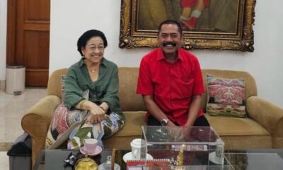 Ketua DPC PDIP Kota Solo FX Hadi Rudyatmo (FX Rudy) dan Ketum PDIP Megawati Soekarnoputri