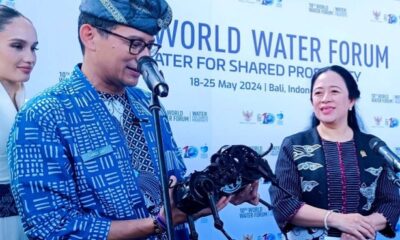 Sandiaga berikan apresiasi di WWF ke-10 kepada pengrajin lokal dapat sulap limbah besi jadi patung [kumparan]