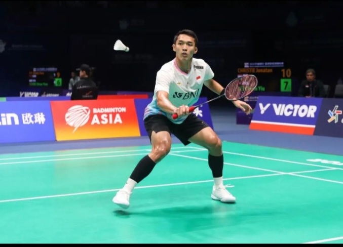 Jonatan Christie telah berhasil membuat Indonesia melaju ke final Thomas Cup 2024 [antara]