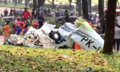 Pesawat latih jatuh di BSD Serpong, Basarnas ungkap kondisi ketiga korban [voi]